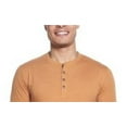 thumbnail image 2 of Weatherproof Vintage Men's Long Sleeve Henley T-Shirt Brown Size Medium, 2 of 3