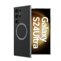 Decase Mag-Safe Compatible Galaxy S24 Clear Case,Slim Fit Plating Magnetic Phone Case Full Camera Protection Cover for Samsung Galaxy S24 (2024 Release),Black