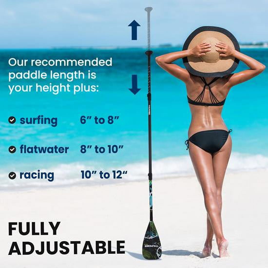 SereneLife Stand Up Paddle-Board Adjustable Paddle - Adjustable Water Paddle Oar for SLSUPB105 Free-Flow Inflatable SUP Stand Up Water Paddle-Board