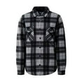 thumbnail image 1 of Mens Quilted Plaid Winter Jacket | Heat Holders | Long Sleeve Plaid Shirt | Checkered Pattern, 1 of 2