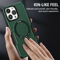 thumbnail image 5 of ELEHOLD Hybrid Rugged Magnetic Case for iPhone 14, Shockproof Anti-fall Dual-layer Protector Case,Non-Slip Rugged Magnetic Soft TPU Bumper Hard PC Back Cover Case, darkgreen, 5 of 8