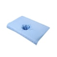 thumbnail image 2 of Advancent Algodón masaje cara agujero cubierta de un solo transpirable cosmético belleza cama toalla cojín reposacabezas ropa de cama almohadillas Juegos de cama Azul claro Advancent HA065400-01, 2 of 6