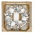 thumbnail image 3 of ANDALUCA Coastal Spring & Summer Seashell 20" Wreath Natural Preserved (Blue), 3 of 7