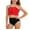 Red, variant on Cethrio Bikini Swimsuits for Girl, Swimwear High-waisted Two Piece Summer Bathing Suits Red Size 7-8
