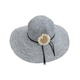 thumbnail image 1 of Sombrero de Playa de Ala Ancha para Mujer Margarita 42 cm azul Unitalla, 1 of 6