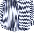thumbnail image 6 of AnuYalue Striped Shirt for Womens 3/4 Sleeve Casual Boyfriend Blouse Tops Loose Fit Lapel Collar Dressy Work Shirts, 6 of 8