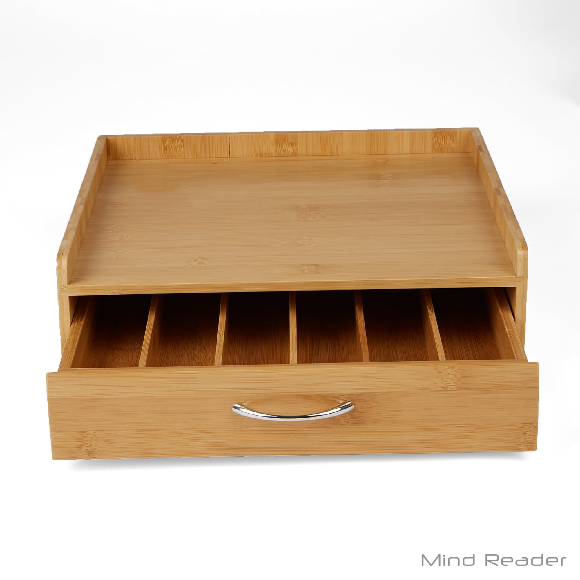 Bamboo 32 Capacity K Cup Single Serve Coffee Pod Storage Organizer