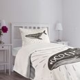 thumbnail image 5 of Ambesonne Inspirational Quilted Bedspread Set 2 Pcs, Ocean Inside You, Twin Size, Charcoal Grey, 5 of 6