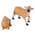 thumbnail image 2 of Modelo Animal, Estatuillas De Vacas, Mini Animales De Mano De Resina, Estatuillas De Vacas, Adorno De Becerro, Rendimiento Probado, 2 of 8