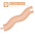 thumbnail image 2 of 1Set Khaki Wood Train Track Connector Pieces For Diy Assemblies And Educational Growth, 2 of 9