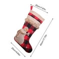 thumbnail image 2 of Christmas Tree Decorations, Hwkond Christmas Stockings, Big Xmas Stockings, Plaid Style with SnowUp to 60% Off Clearance Sale, 2 of 5