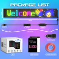 thumbnail image 2 of Cartel LED programable FAHKNS 48x13 cm controlado por app Bluetooth, 2 of 7