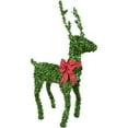 thumbnail image 3 of Fraser Hill Farm 5-ft Boxwood Deer Topiary Statue with Warm White LED Lights, 3 of 7