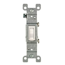 Leviton 2651-2W 15 Amp Single-Pole Toggle Switch Residential - White