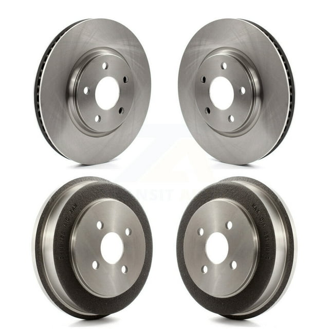 CMX Front Rear Disc Brake Rotors Drums Kit for Car 2006 Pontiac Pursuit with Brakes K8-102175