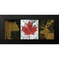 thumbnail image 2 of Cusson, Marie-Elaine 14x8 Black Modern Framed Museum Art Print Titled - Canada Trio Panel I, 2 of 5