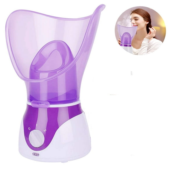Inhalateur de Vapeur Personnel Sauna Nano Ionique Vapeur Faciale Brume Chaude Hydratant Instrument de Beauté (Violet)