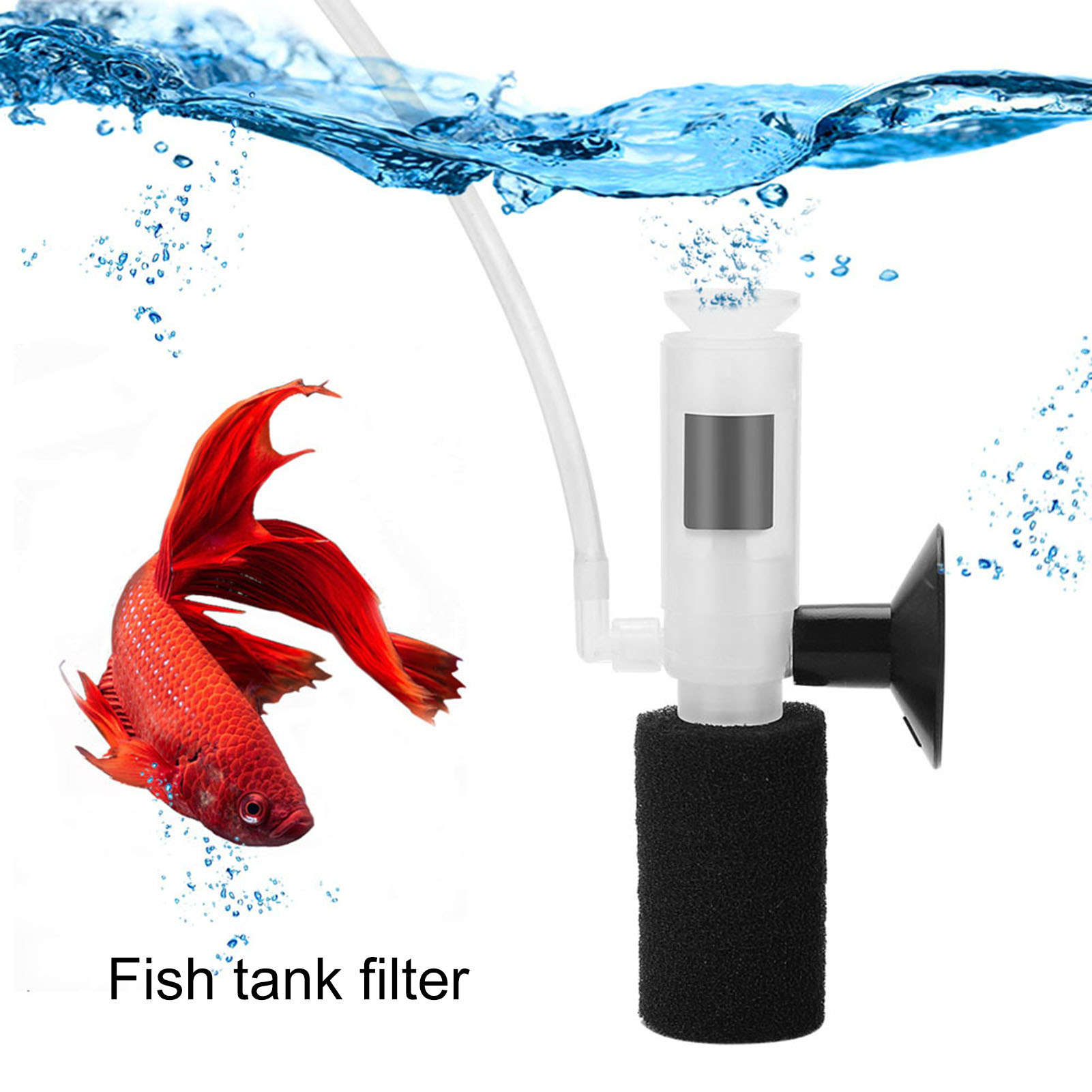 Hesroicy UltraQuiet Aquarium Purifier Three Layers of Filtering