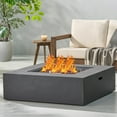 thumbnail image 4 of Propane Fire Pit Table, 50000BTU Rectangle Fire Table, Sturdy Steel And Iron Fence Surface, For Outdoor Gardens, Backyards, Decks, And Patios, 4 of 6