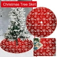 thumbnail image 6 of 35" Plush Tree Skirt Christmas Decorations,Christmas Tree Skirt Red,35 Inch Christmas Tree Skirt Christmas Tree Bottom Decoration Tree Skirt for Merry Christmas Party Christmas Snowflake Decoration, 6 of 9