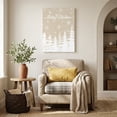 thumbnail image 4 of Canvas Wall Art, Christmas Trees Framed Canvas Prints for Living Room Office, Winter Xmas Snowflakes Pine Beige Brown Large Gallery Wrapped Wall Decor for Home Office, Gifts, 16"x24" Ship Next Day, 4 of 9