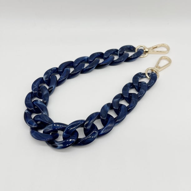 Cadena acrílica de 22 colores, cadena de espina de pescado mediana, cadena de resina para bolso, cadena para gafas, cadena para teléfono móvil, cadena para bolso, llavero