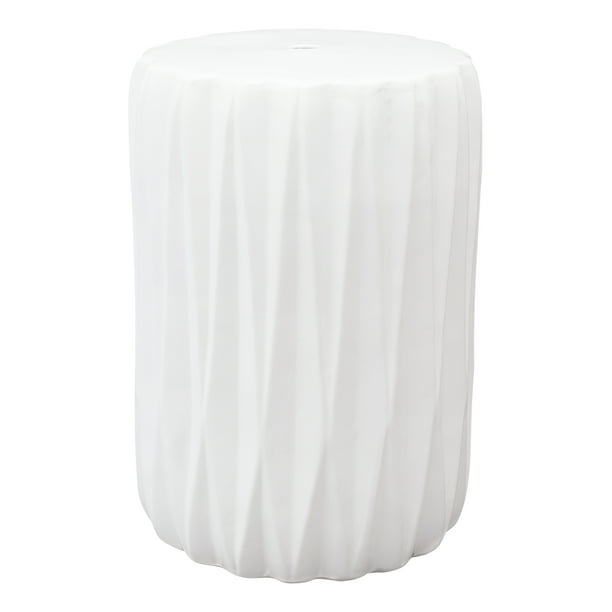 Better Homes Gardens White Textured Ceramic Garden Stool 17 Com Better Homes Gardens White Textured, White Garden Stool Ceramic
