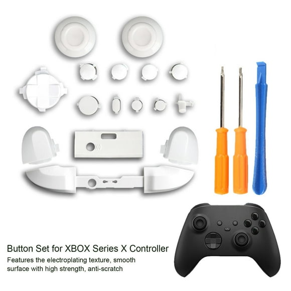 Full Set Bumpers Triggers Buttons Replacement Compatible Buttons Replacement Compatible for XBOX Series X Controller