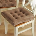 thumbnail image 1 of Nvzi Square Seat Cushion,Soft Cozy Floor Pillow Thicken Velvet Chair Cushion Patio Chair Pad,Solid Seat Pad for Dining Chairs Office Chairs Hardwood Floors-Light Coffee 45x45cm(18x18inch), 1 of 4