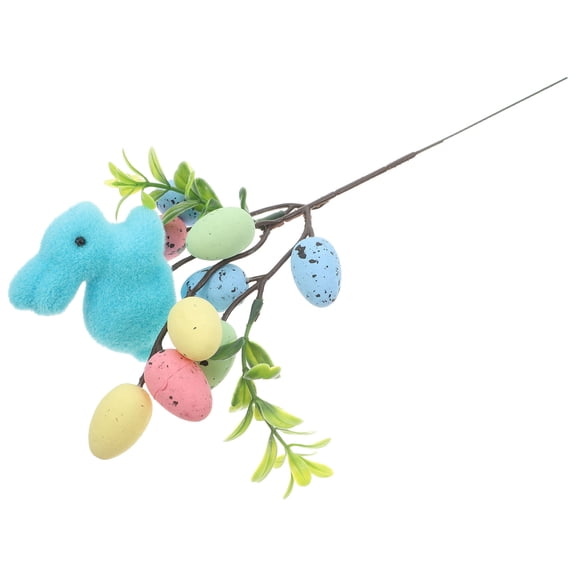 Worgeous Easter Egg Flower Picks Artificial Easter Branch Bunny Foam Easter Egg Picks Easter Stems for Spring Flower Arrangements Vase Fillers