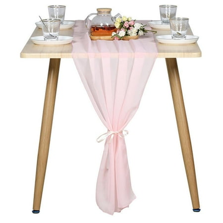 

Chiffon Table Runner Romantic Wedding Table Runner for Wedding Party Decoration