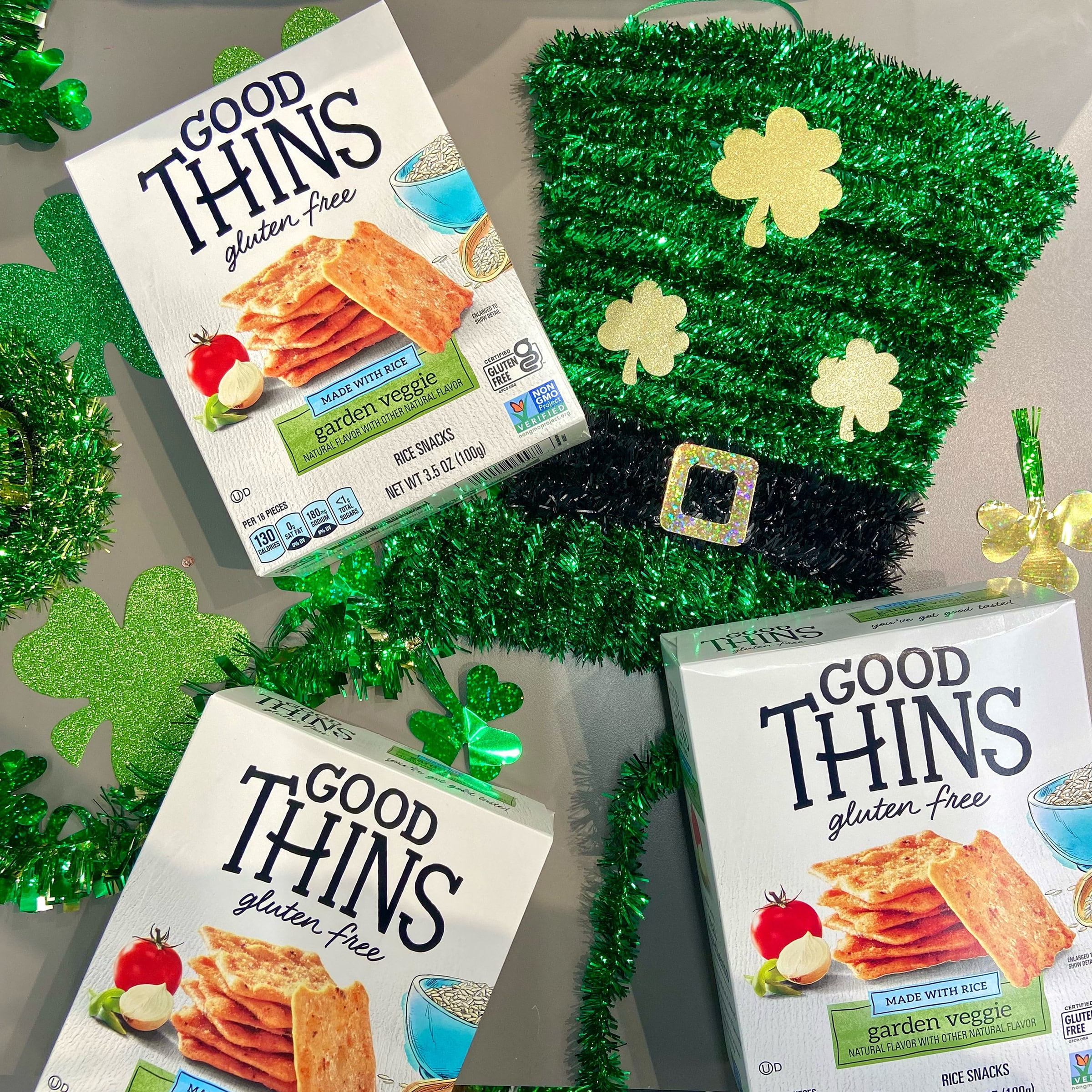 Good Thins Gluten Free Rice & Corn Crackers Variety Pack, 4 Boxes