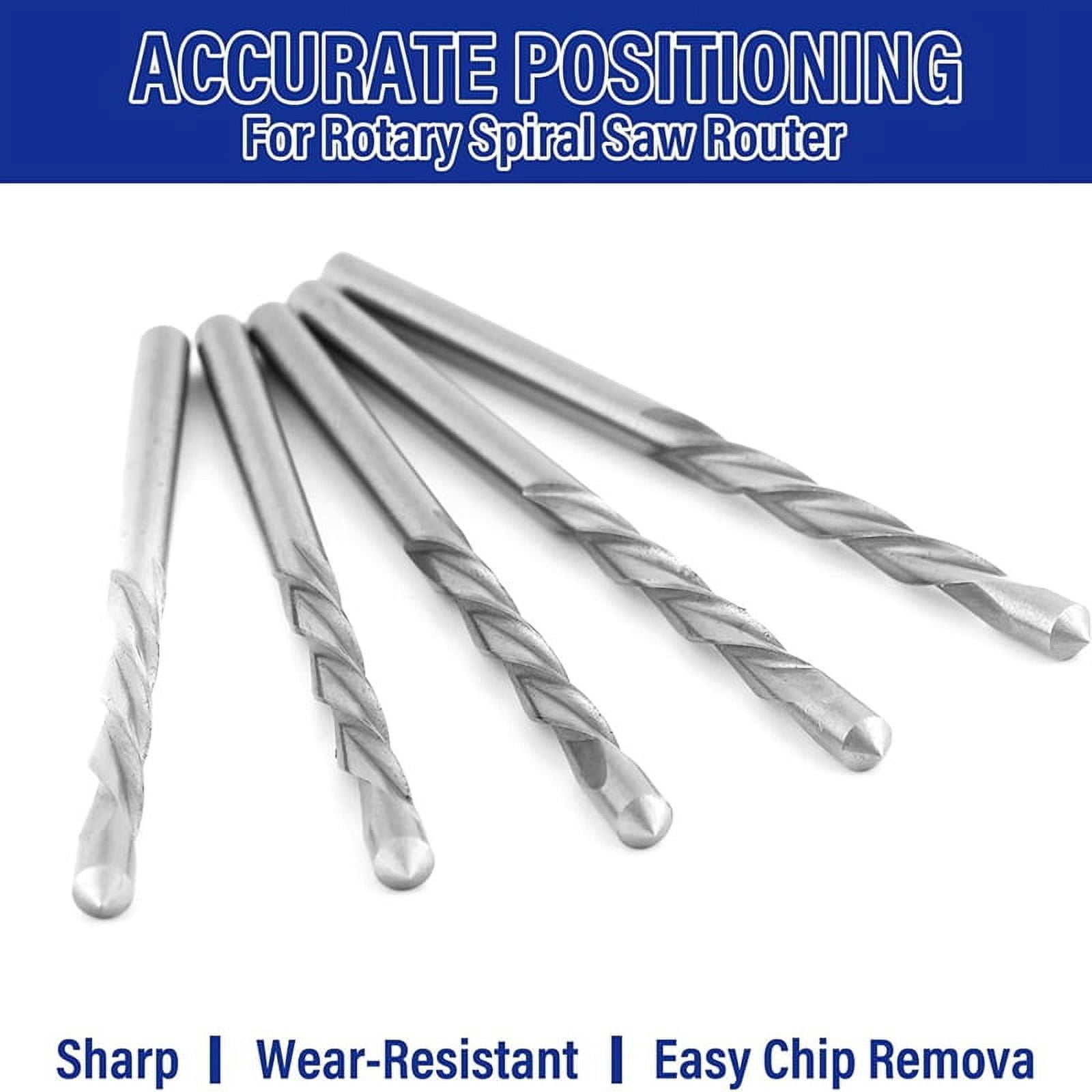100Pcs Drywall Drill Bits Pilot Point Cutting Drill Bits Diameter Drywall Router Drill Bits Drywall Tools for Spiral Saw