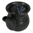 thumbnail image 5 of Pack of 2 Speckled Black Blue Japanese Tenmoku Porcelain Soy Sauce Dispensers, 5 of 9