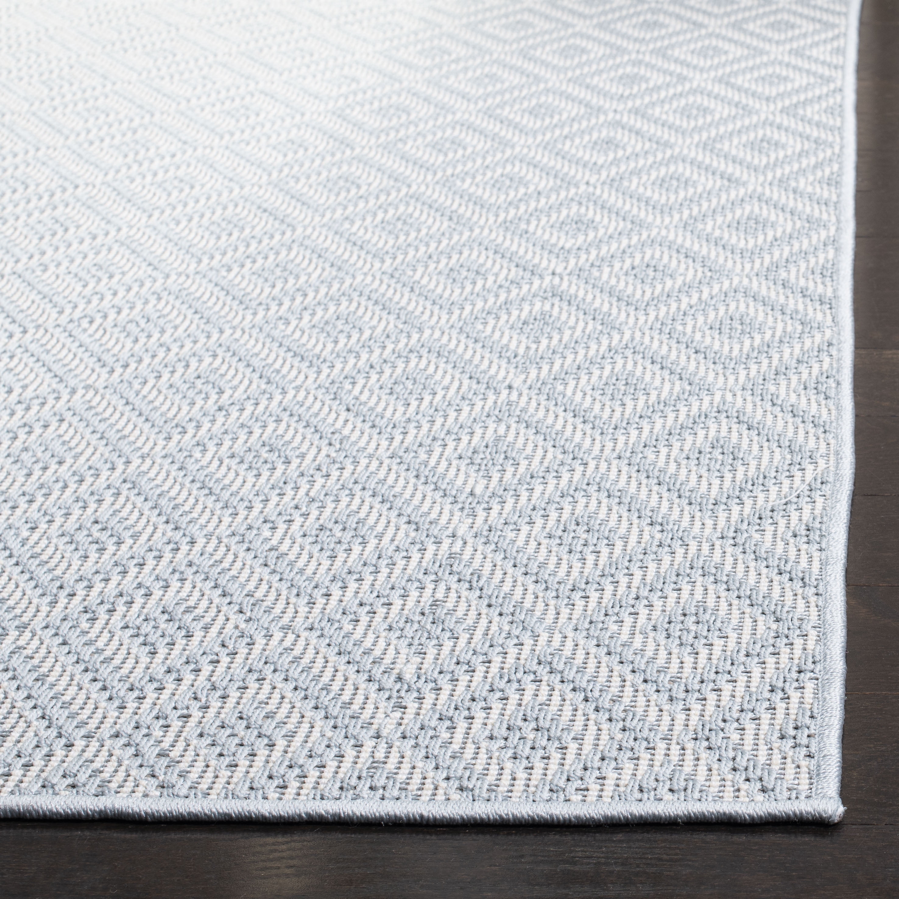SAFAVIEH Martha Stewart Outdoor MSRO337J Aqua/ Cream Rug