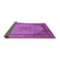 thumbnail image 2 of Ahgly Company Indoor Square Medallion Purple Traditional Area Rugs, 4' Square, 2 of 4
