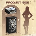 thumbnail image 3 of Gothic Dresser for Bedroom with 4 Storage Drawers Majestic White Tiger Golden Eyes Intricate Accents Dark Dressers Chest of Drawers Steel Framed Fabric Closet Organizers for Entryway Kids Women, 3 of 8