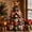 Deer, variant on Christmas DIY Quilted Fabric Tree Kit, Beginner-Friendly Patchwork Craft Set with Pre-Cut Pieces, Tabletop Holiday Decor for Mantel Office