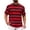 Wine, variant on cfhntfmh Mens Striped T Shirt Short Sleeve T-Shirts Casual Crewneck Basic Shirt Color Block Stretch Summer Beach Vacation Tees