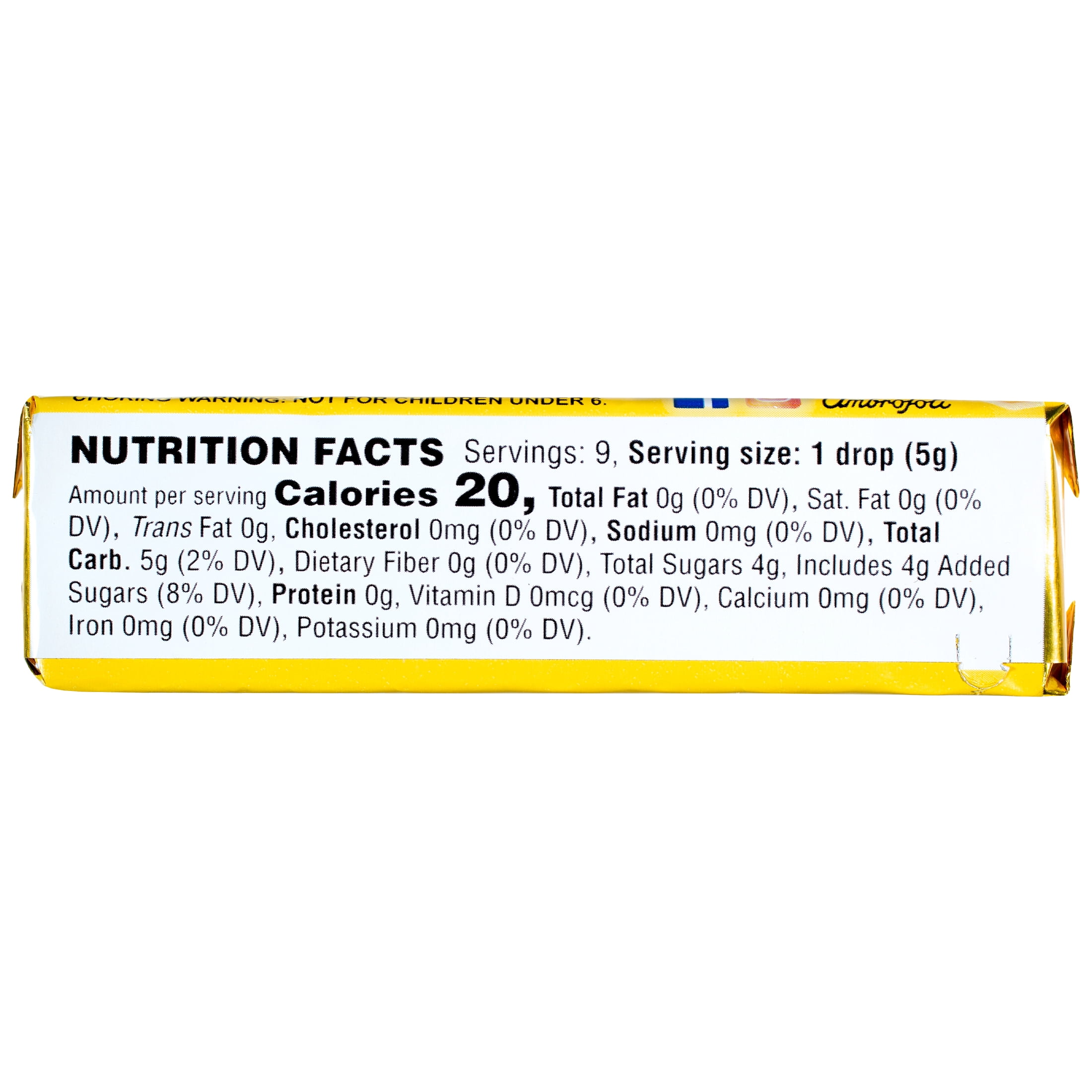 (4 pack) Lemon Honey Menthol Throat Drop Bars