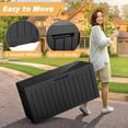 thumbnail image 4 of 75 Gallon Outdoor Deck Box Waterproof, Large Storage Box for Patio, Resin Storage Bench Lockable for Garden Tools, Package Delivery, Black, 4 of 12