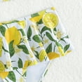 thumbnail image 7 of SILVERCELL 7-12T Girls Summer 2-Piece Lemon Printed Swimsuit Set Kids Ruffled Bathing Suit Beach Swimwear, 7 of 7