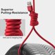 thumbnail image 5 of Cable de datos trenzado de nailon de uno o tres cables de carga rápida de múltiples cabezales 3 en 1 cable de carga para teléfono móvil, 5 of 5