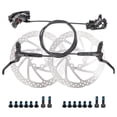thumbnail image 1 of MTB Hydraulic Disc Brake Front Rear Caliper with 160mm Rotor Hydraulic 4 Pistons and Two-way Brake System 22.2mm Mountain Bike Cycling Right Left Brake Lever Kit, 1 of 8