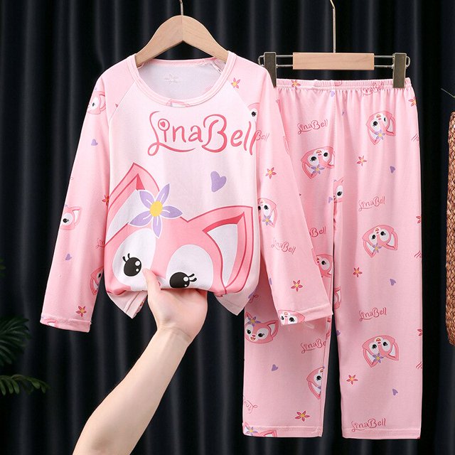 Disney Star Delo Lena Bell Pijamas Set Anime Otoño Algodón Niños Pijamas para niños y niñas Niños Ropa de casa Ropa de dormir informalChina 16 (11T-12T) zhangyuxiang CONDUJO