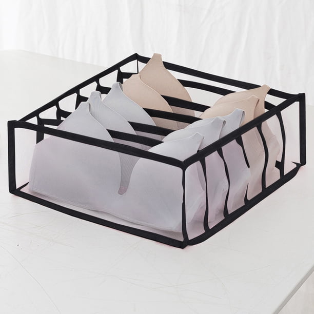 onlyliua Liquidación Caja de Almacenamiento de Ropa Interior de Malla Plegable para El Hogar, Calcita, Sujetadores y Bragas