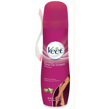 3 Pack - VEET Spray On Hair Removal Cream Sensitive Formula 5.10