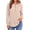 Apricot, variant on Fantaslook Waffle Long Sleeve Shirts for Women Button Up V Neck Henley Blouses Dressy Casual Fall Tops