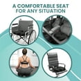 thumbnail image 7 of Node Gel-Enhanced Memory Foam Seat Cushion, Black Velour Ergonomic Orthopedic Comfort Pad, Ideal Pillow for Office Desk Chair, Wheelchair, Car & Truck, 7 of 7