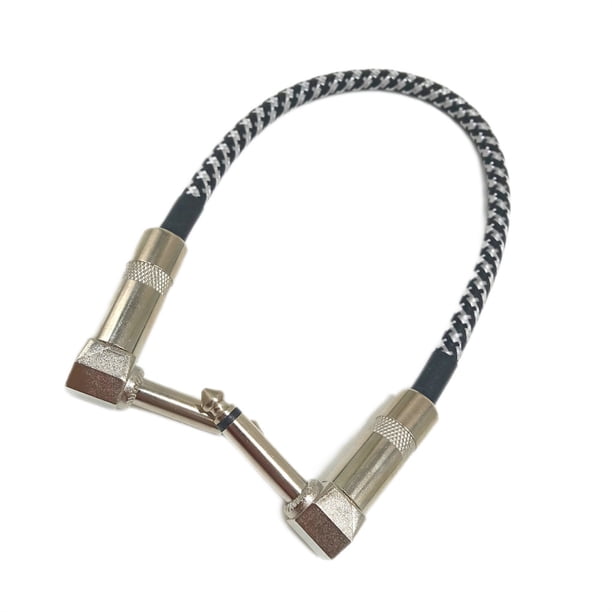 Cable de guitarra eléctrica, Cable de Pedal de efecto, chaqueta práctica profesional, Cable de instrumento Musical con enchufe de cobre de Accesorios para instrumentos musicales Blanco negro Greeniant OD025605-02